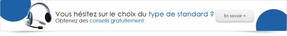 Vous hésitez sur le choix du type de standard ? Obtenez des conseils gratuitement